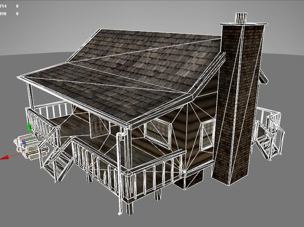 log cabin dock combo 3d obj - Log Cabin--Boat Dock GAME READY 360 View by Monkey Wrench